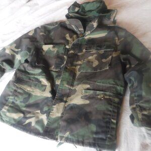Military Winter Coat Camo Jacket Size Small Pre Owned See Remarks